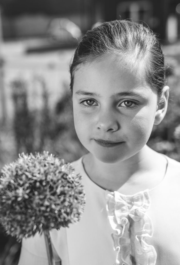 elle portret zwart wit